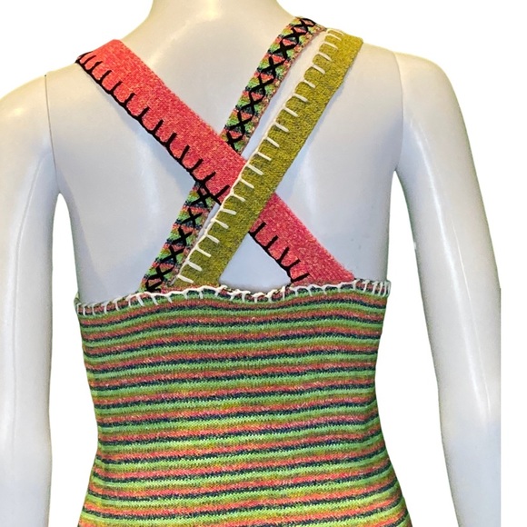 NWT YanYan Knits Romy Microstripe Mini Sweater Dress - Sz S - Picture 8 of 11